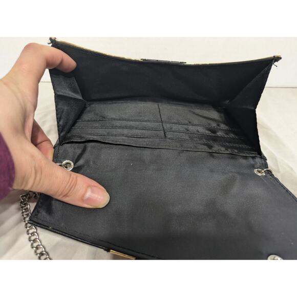 Batman Foil Envelope Wallet Clutch Purse Crossbody Bag Chain Strap Evening Bag - Picture 6 of 11